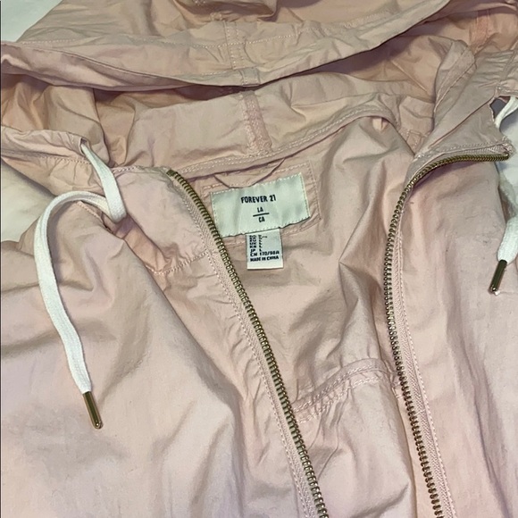 Forever 21 Pink Gold Zip Jacket - Picture 2 of 4